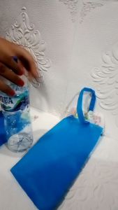 12 pcs Tas Botol Serut 600 ml Kain Spunbond Tebal 40 Gsm Ukuran 13x31 cm Pouch kantong souvenir