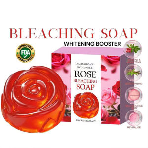 ROSE Bleaching Soap FDA Approved with Whitening Booster Tranexamic Acid & Licorice