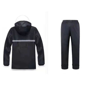 Áo Mưa Bộ Oxford Cao Cấp Ép Keo Chống Thấm Mũ Trong Suốt Phản Quang Giao 12H
