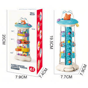 CuddleCove Kids Ball Tower Space Logic Challenge Tower Interactive Montessori Educational Learning Toy Gift