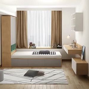 {SG Sales}Tatami Storage Bed HDB Storage Bed Frame with Storage Drawers Nordic Modern Minimalist Double Bed Tatami Bed Plate Bed with Wardrobe High  Storage Organizer Bed