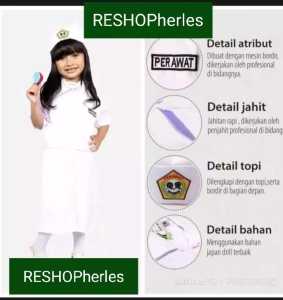SERAGAM DOKTER ANAK/BAJU DOKCIL/KOSTUM DOKTER/PROFESI ANAK DOKTER