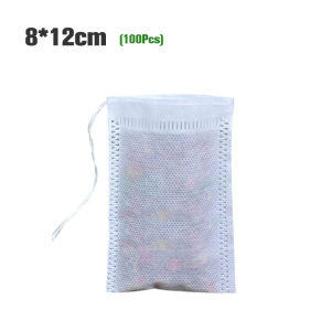 Fypo 100 Túi Trà Bằng Vải Không Dệt Cấp Thực Phẩm Túi Lọc Trà Cho Gia Vị Túi Trà Dùng Một Lần Túi Lọc Gia Vị Niêm Phong Chữa Lành Túi Trà