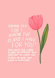 Bible Verse Encouragement Card – Floral Design Gift Idea | Christian Bible Comfort Empathy Motivation Card | FREE Envelope FREE Bubble Mailer