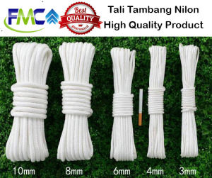 Tali Tambang Kecil 3mm 4mm 5mm Per 10meter Tali Nilon Nylon Rope Super Kuat Kecil 3 mm 4 mm 5 mm Pengikat Barang Pengangkut