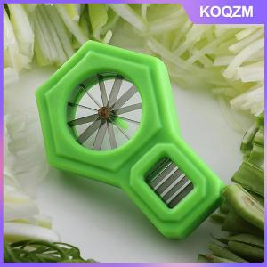 KOQZM Green Onion Cutter Scallion Slicer Stainless Steel Scallion Slicer Kitchen Gadget For Precise Shallot Green Onion Vegetable Tool