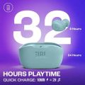 JBL Wave Buds in-Ear Earbuds (TWS) with Mic, App for Customized Extra Bass EQ, 32 Hours Battery and Quick Charge, IP54 Water & Dust Resistance, Ambient Aware & Talk-Thru, Google FastPair (Beige). 