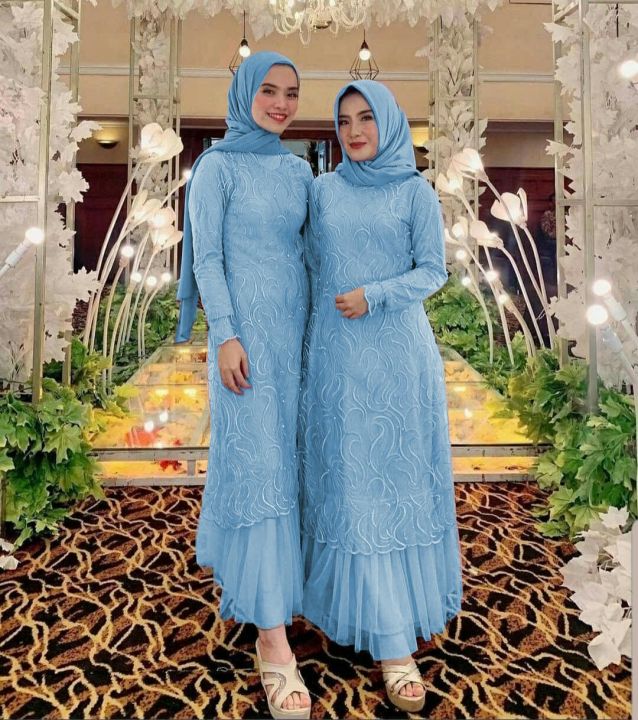 DRESS GERALDINE RUBY DRESS KONDANGAN WANITA MURAH BAJU DRESS CANTIK DRESS LONG DRESS BRUKAT TILE GAMIS BRUKAT MURAH GAUN PESTA 2021 LONGDRESS KEKINIAN 2021 DRESS LEBARAN Lazada Indonesia