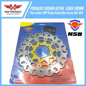 PIRINGAN CAKRAM DEPAN MODEL LEBAR DAYTONA 300 MM PLUS BREKET PNP VIXION OLD VIXION NEW NSB WIN55