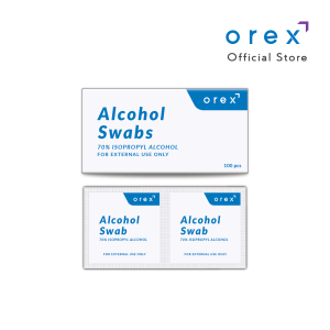 OREX Alcohol Swabs/Alcohol Pads - 1 box (100 pcs)