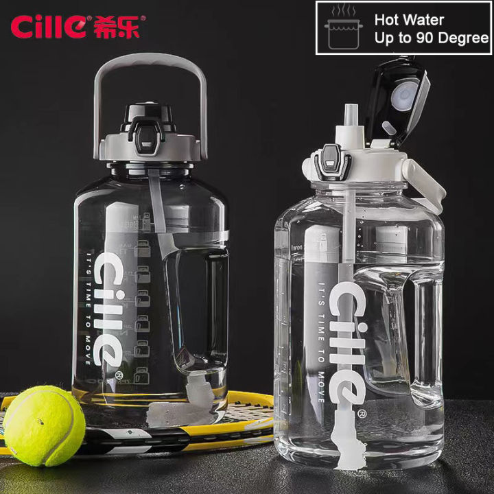 Cille 1L/1.5L/2.2L/2.8L Gym Extra Large Capacity Leakproof Tritan BPA ...