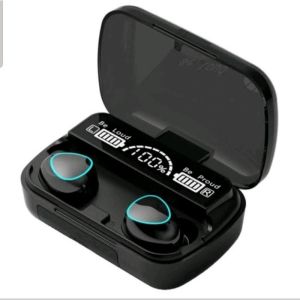 TWS Earbuds Bluetooth 5.1 M19 Pro - Headset Sporty Tahan Air dengan Box Pembagi Suhu dan Gaya Penampakan Digital