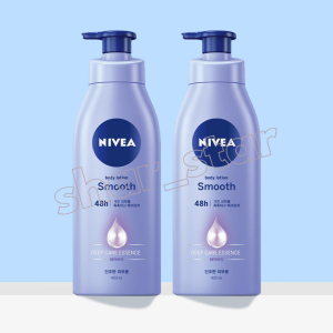 Nivea Smooth Body Lotion 400ml – 2 Pack Deep Hydration & Moisturizing for All Skin Types Non-Sticky Pump Bottle 100% Original