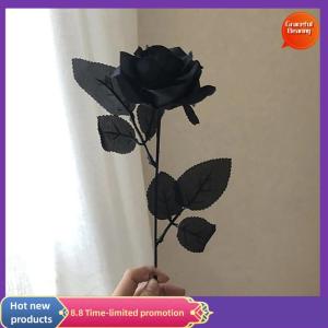 Graceful Gothic Black Rose Artificial Flowers Simulation Flowers Valentine Roses Flowers