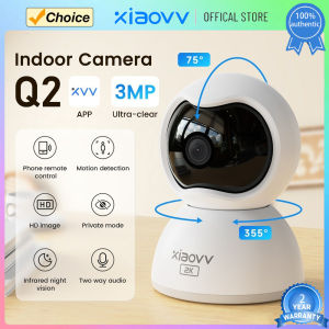 Xiaovv Smart Camera 2K 1296P HD | IP Camera WiFi Night Vision | 360 Angle Video Cam Security Monitor | 1 Year Warranty