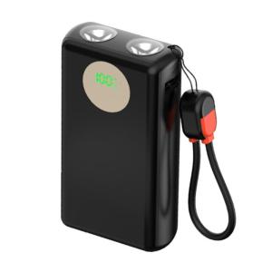 2x21700 Holder Power Banks Case DIY Kit Support 22.5W Quick Charge with Shell Double LED Emergency Lights