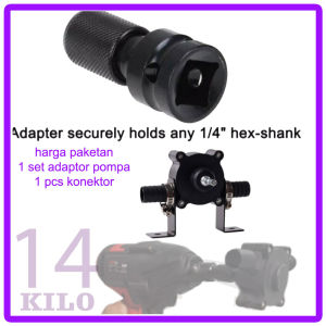 Mesin Bor Impact Wrench Umum Jadi 1Set Adapter Pompa Air Bor Listrik Self Priming Pump Pompa