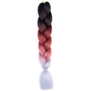 Rambut Palsu Model Kepang Gaya Afrika Warna Ombre Biru Ukuran 24 Inch