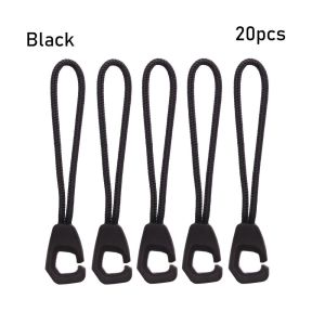 ROLL 5/10/15/20pcs 5 colors Bags Clip Buckle Outdoor Zip Puller Replacement Cord Rope Pullers Ends Lock Zips Zipper Pull