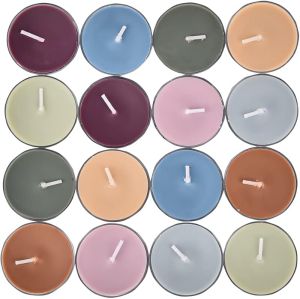 Sungmor 16 Pack Long Burning Scented Tea Light Candles 100% Natural Soy Wax No Lead Smokeless Tea Warmer Candles Tealight Candles for Decor Holidays General Use Room Ambiance Aromatherapy Relaxing
