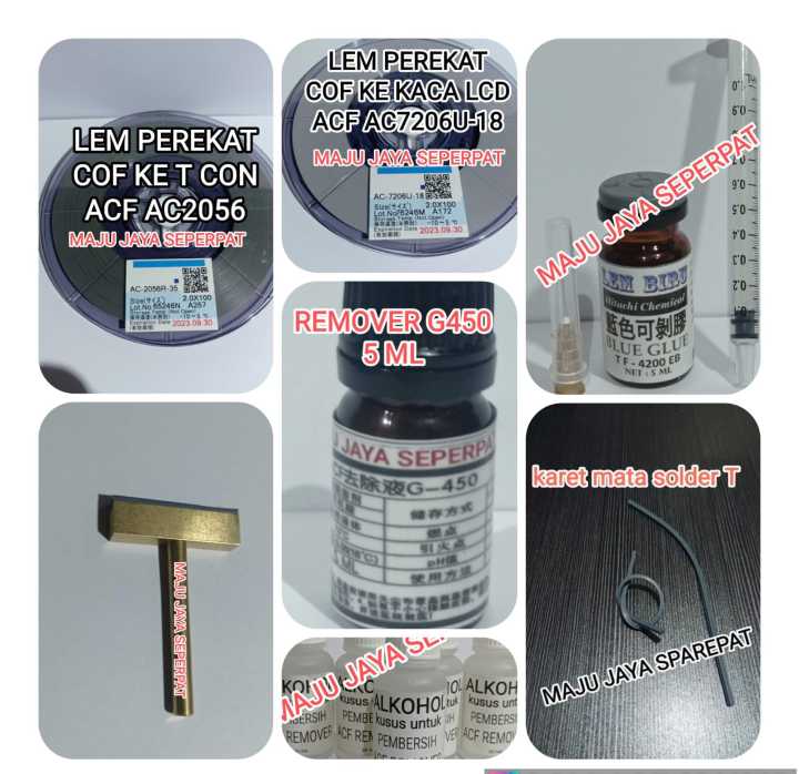 Cm Lem Acf Ac U Atau Acf Ac Lebar Mm Mata Solder T Atau Cairan Remover