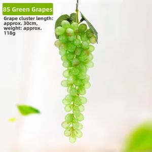SENATOR SHINY29SE1 Realistic Artificial Grapes Bunches Green Grass Simulation Fake Grape Bundles  Decorative Fake Fruits Decorations Table Decoration