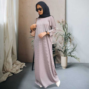 Gamis Inara Kekinian Terbaru Bahan Knit Condru / Kaftan New Premium Tebal Busui Gamis Muslimah