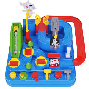 6 in 1 Racing Track Toys Multi Function Control Railway Playset Children (4 Cars) Mainan Kereta Kanak Mainan Kereta Budak Lelaki Mainan Bayi Control Racing Car Toys Blocks Toys Birthday Gifts For Kids Toys Foy Baby Boy Educational Toy Kid Learning Puzzle