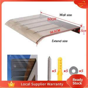Door/Window Awning Eaves Rain Guards UV Protection Outdoor Bracketless Canopies Impact-resistant Rain Cover for Balcony