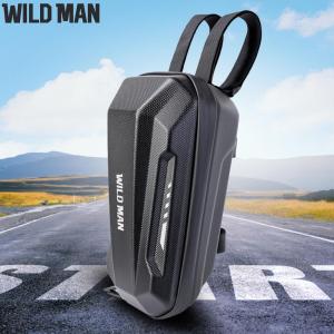 WILD MAN Front Storage Hanging Bag EVA Hard Shell Electric Scooter Storage Bag Large Capacity Waterproof Night Reflective for M365 PRO 2 KUGOO M4