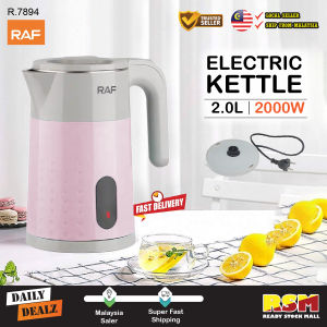 RAF 2.0L Electric Jug Kettle 2000W Fast Boil Swivel Base Water Heater Auto Off / Cerek Air Elektrik
