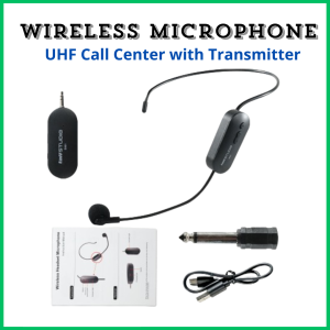 COD TaffSTUDIO Wireless Microphone 2.4GHz Headset with Transmitter -  mic mik mikrofon suara jernih youtuber suara bagus podcast Wireless Interview imam masjid / mik buat imam sholat / mik imam mesjid wirelles / mic wirelles imam / mikrophone untuk imam m