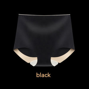 กางเกงในสตรีกางเกงในเอวสูงยืดหยุ่นสูงพิมพ์ลายเสือดาวกางเกงในชุดชั้นในไหมไร้รอยต่อน้ำแข็งระบายอากาศที่สะดวกสบายควบคุมหน้าท้อง