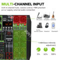 RAYHAYES Propesyonal na Audio Mixer Professional Mixer USB port Bluetooth Mixer Amplifier. 