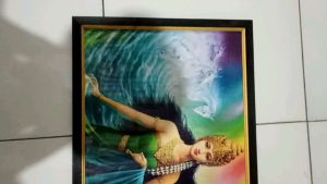 Hiasan Dinding Cetak Gambar & Bingkai Ratu Pantai Selatan Ukuran 45cm x 65cm
