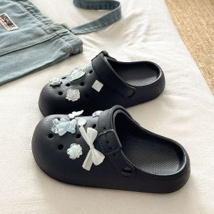 [Free Shipping] Versatile And Stylish WomenS Summer EVA Korean-Style Niche Cartoon Slip-On Clogs Lightweight And Durable Perfect For Outdoor Wear Trendy Ins Style