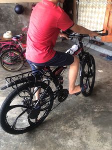 Xe đạp thể thao Laux jack gấp gọn bánh đúc 3- 6 dao kèm ảnh thật