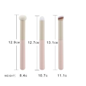 SUAKE 3Pcs Sponge Head Concealer Brush Makeup Brush Set Lip Eyeshadow Concealer Brush Makeup Beauty Tools