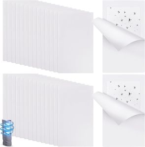 Qualirey 20 Pack Replacement Fly Glue Boards Compatible with Gardner FlyWeb Fly Classic and Plus Light Trap Sticky Cards Fly Traps for Indoors Trap Fruit Flies Mosquitoes Gnats
