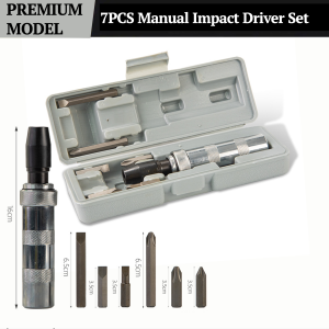Ktools 13PCS Drive Impact Screwdriver Set 1/2 Inch Green Hand Impact Driver Multi-Purpose Extractor Tool Slotted Remove Damaged Screws