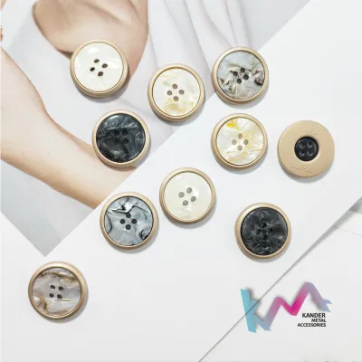 KANDER Alloy Resin Button Kancing Hias Kemeja Gamis XJ-12