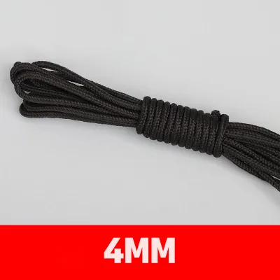 10M/20M Black rope Black nylon rope braided rope High strength and wear-resistant lmported from Germany Nylon rope wholesale 5MM/8MM/10MM
