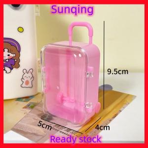 SQ Stationery [Flash Sale] Transparent Jewelry Box Creative Mini Trunk Jewelry Organizer Simple Earrings Hairpins Storage Box Desktop Organizer Box