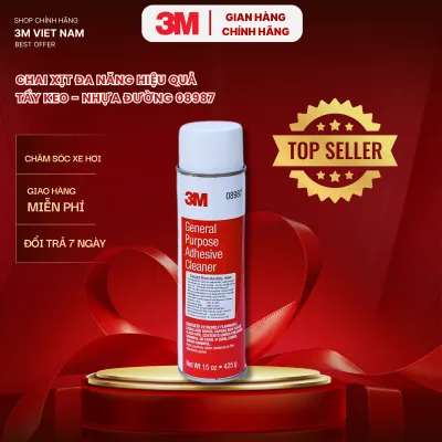 Dung dịch tẩy keo- nhựa đường 3M 08987- Nhập khẩu Mỹ 425g ( keo 2 mặt nhựa đường keo logo tem nhãn...)
