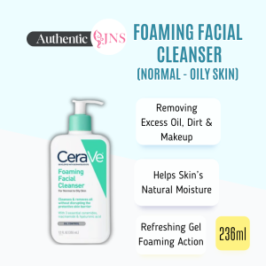 Cerave Foaming Facial Cleanser/Daily Moisturizing Lotion Cleanser / Hydrating Facial Cleanser/ Smoothing Cleanser/All Variation (236ml)