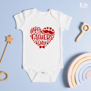 Áo liền quần cho bé PH Happy First Father’s Day – Món quà dễ thương cho Ngày của Cha từ bé Cotton Baby