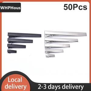 [COD] WHPHous Ship within 24 hours 50PC Silver Tone Metal Alligator Clip Crocodile Clamps Spring Clip Duckbill Clip
