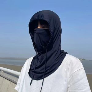 Balaclava Men Women Face Mask Sun/UV Protection Breathable Long Ice Silk Neck Covers for Cycling Motorcycle Fishing by JUST4U