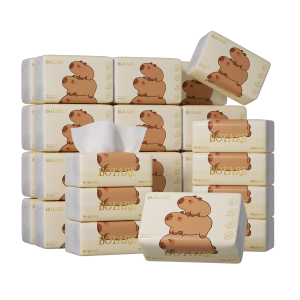 BOTARE - Combo 32 Gói Khăn Giấy Air-Cushion 4 Lớp (60 Tờ/Gói - 14x17.5cm) | Khăn Giấy Cao Cấp Mềm Mịn Thấm Hút Vượt Trội | Freeship