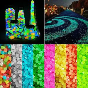 Glow Stone Batu 100pcs Colorful Hiasan Aquarium Ikan Kura Fish Turtle Glow in The Dark